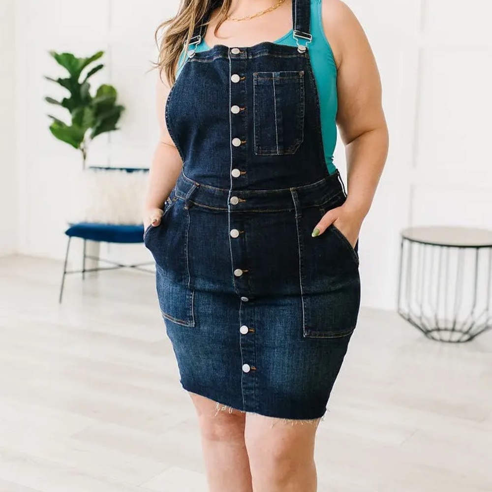 Judy Blue Dark Denim Mini Dress
